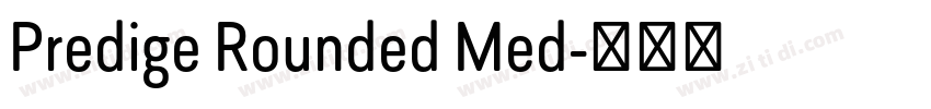 Predige Rounded Med字体转换